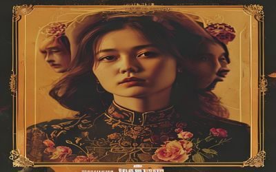 探花视频经典回顾系列封面，复古暖色调，纪实风格拍摄